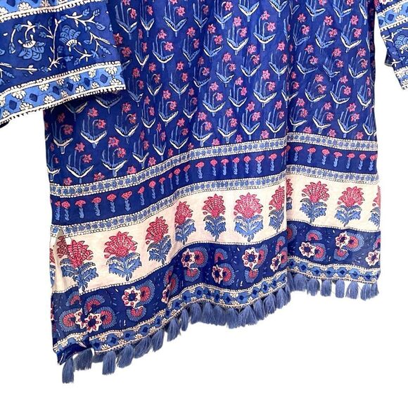 J. Crew Cotton Voile Tunic Swim Cover-Up Dress in Floral Print Size Medium - Picture 6 of 10